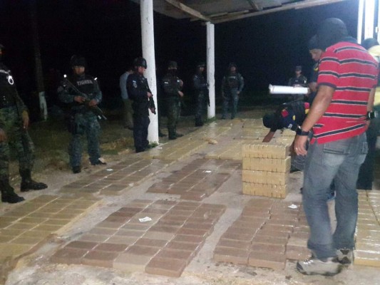 Honduras decomisa 713 kilos de droga en zona sur