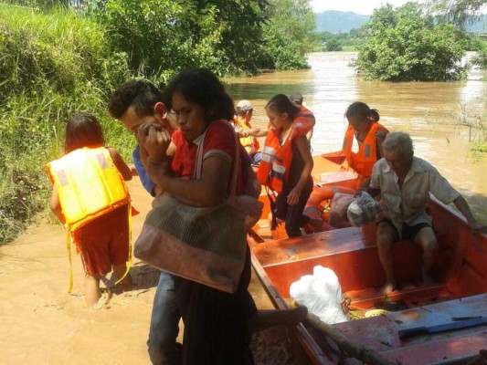 Más de 600 familias han sido evacuadas en el Valle de Sula