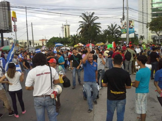 Indignados marchan nuevamente en San Pedro Sula