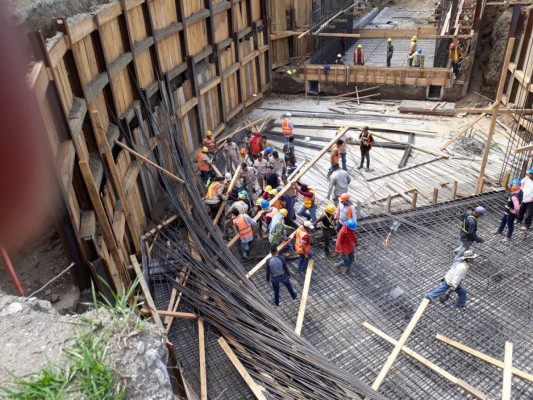 Obrero resulta herido en túnel de la 27 calle de San Pedro Sula