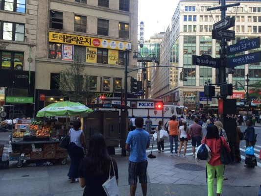 Reportan fuerte presencia policial en Nueva York tras tiroteo en Manhattan