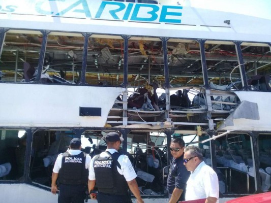 Video: Así explotó un ferry en Playa del Carmen