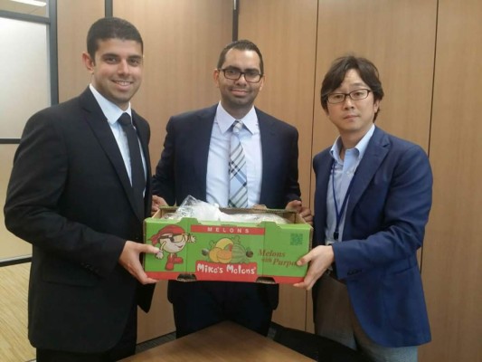 Honduras exporta primer contenedor de melón a Japón