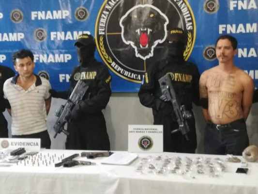 Capturan a un presunto administrador de la pandilla 18 y a otro supuesto marero