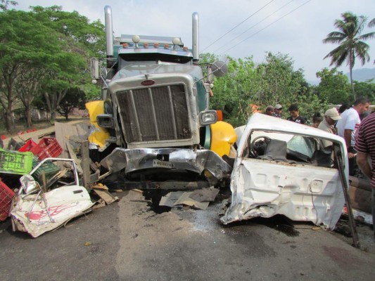 Padre e hijo mueren en accidente vehicular en Danlí, El Paraíso