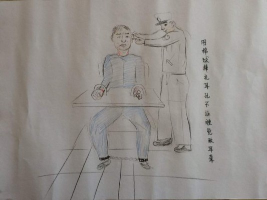 Exprisionero muestra con dibujos las torturas que sufrió en prisión
