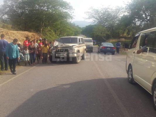 Tres personas mueren en accidente en Comayagua