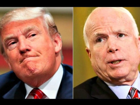 Senador McCain compara a Trump con 'dictadores”
