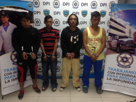 Capturan a cuatro miembros de la banda 'El Diablito' en Comayagua