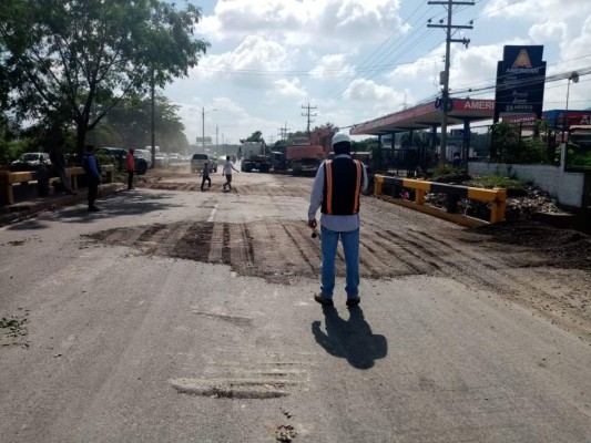 Habiltado el paso vehicular de San Pedro Sula a Tegucigalpa