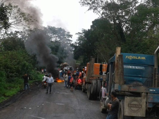 Un oficial de policía herido y cuatro detenidos durante desalojo