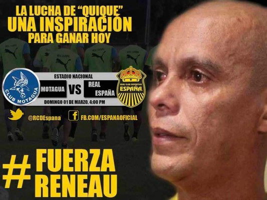 Real España se inspira en Reneau para juego con Motagua