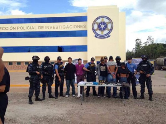 Capturan a 5 supuestos pandilleros en Tegucigalpa