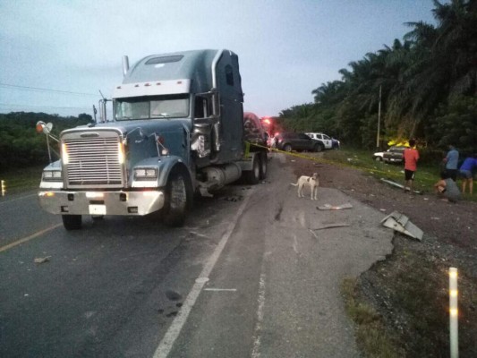 Accidente vial deja seis muertos en carretera hacia Tela