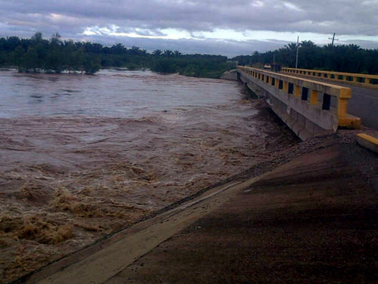 Pérdidas millonarias deja el desbordamiento del río Aguán