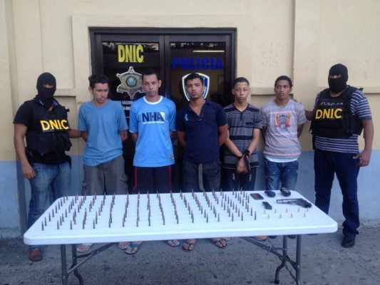 Detienen a supuesta banda de asaltantes en San Pedro Sula