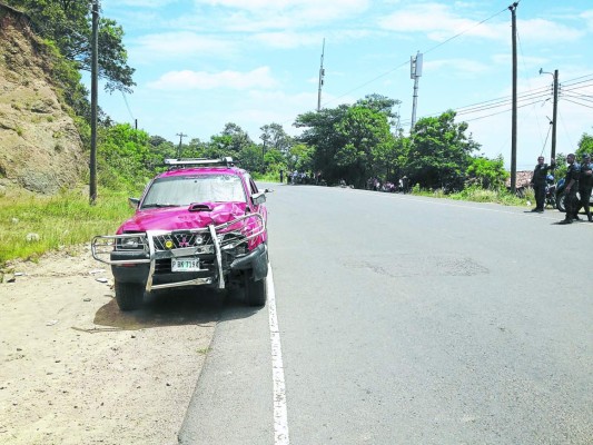 Muere policía hondureños al ser arrollado por un carro
