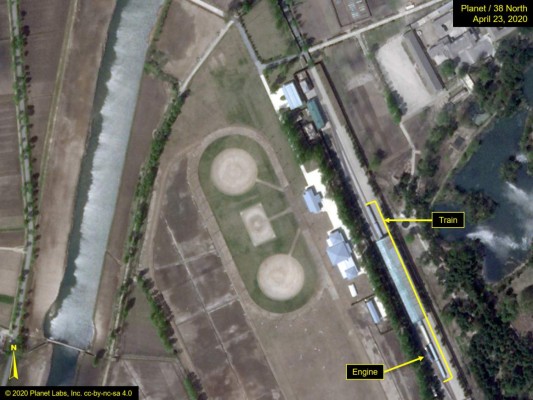 Un satélite localiza tren de Kim Jong Un en un exclusivo resort