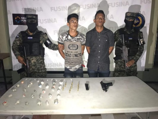 Operativo termina con captura de dos presuntos narcos