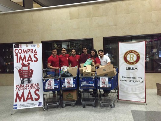 Rotarios cada mes llevarán alimentos a zonas pobres de la ciudad