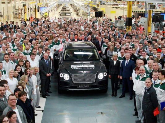 Bentley 2017 inicia su producción