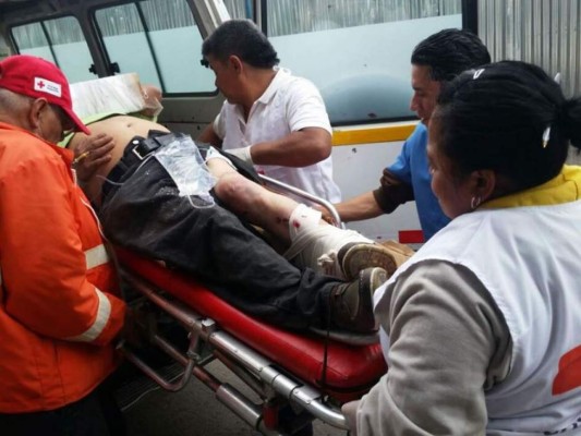 Seis personas lesionadas deja accidente de rapidito en Tegucigalpa