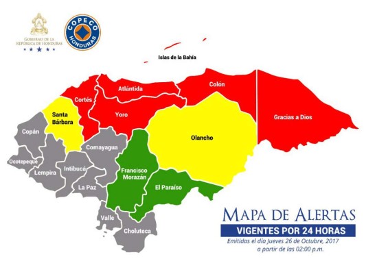 Honduras: Copeco extiende las alertas por lluvias