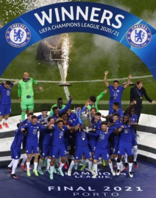 Chelsea celebró a lo grande la obtención de la Champions.