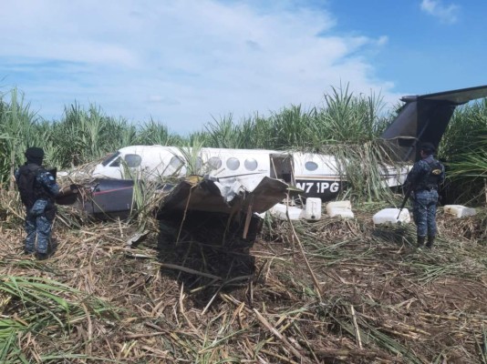 En Guatemala cayó jet con droga que sobrevoló costa de Honduras