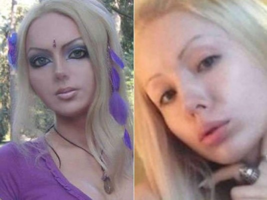 Video: La 'Barbie Humana' posa sin maquillaje