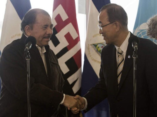 Ban Ki-moon visita a Daniel Ortega en Nicaragua