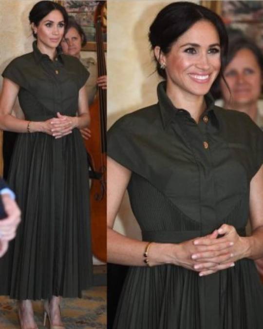 El primer día completo de su gira, culminó en una recepción en Sydney en la gran Casa del Almirantazgo, con vistas a la casa de ópera de la ciudad, donde Meghan dijo que ella y su esposo están 'entusiasmados' por convertirse en padres.<br/>