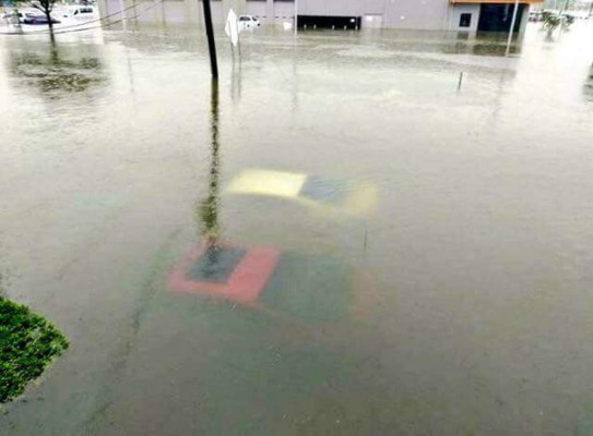 Las imágenes de los hondureños afectados por inundaciones en Houston