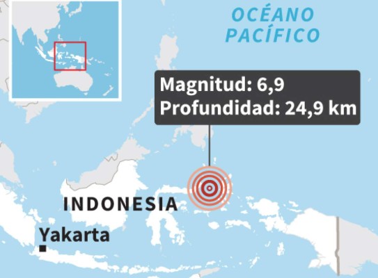 Alerta de tsunami en Indonesia tras fuerte sismo de magnitud 6.9