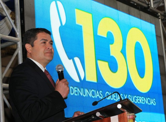 Gobierno hondureño habilita línea 130 para denunciar irregularidades
