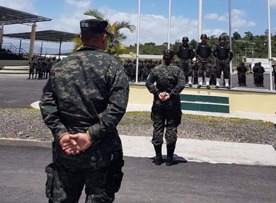 Así rindieron homenaje al policía militar que murió en Chamelecón  