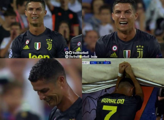 Cristiano Ronaldo es expulsado ante Valencia y se va llorando del campo