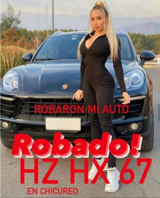 La modelo chilena le solicitó a sus más de 13 millones de seguidores que la apoyaran a encontrar su automóvil.