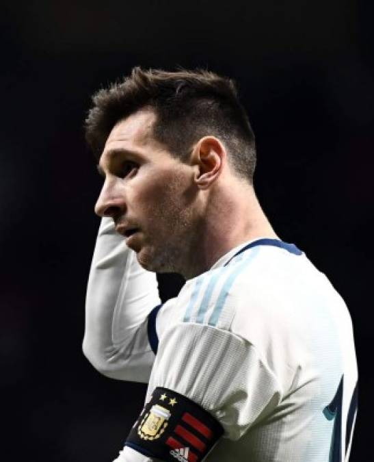 Messi tuvo un amargo regreso a la selección argentina.