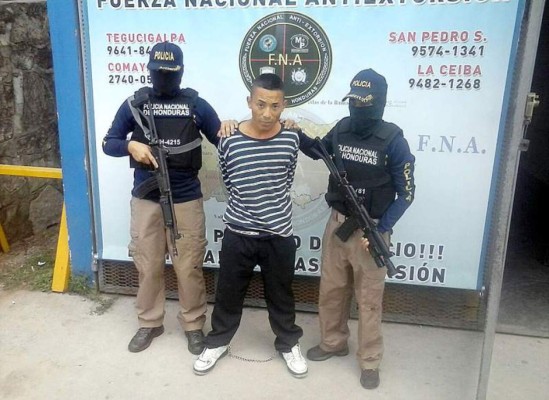 Capturan a supuesto extorsionador en Tegucigalpa