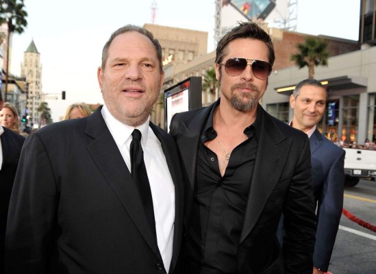 Brad Pitt realizará película sobre Harvey Weinstein