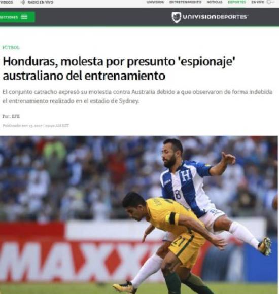 Univisión Deportes también se ha referido a la polémica .