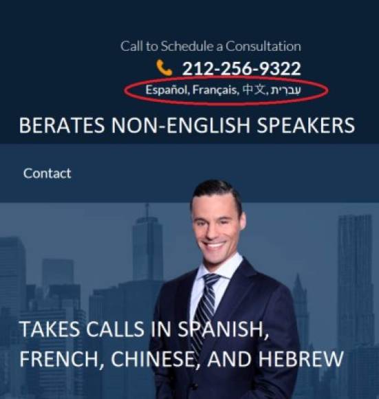 Aunque es un meme, es real, en página oficial indica que recibe llamadas en español. ¡contradicción!