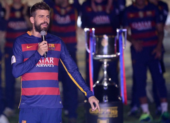 Piqué le lanzó su dardo a los detractores del Barcelona