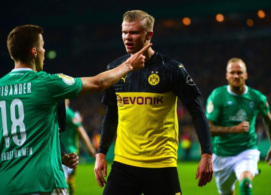 Bremen elimina al Dortmund de Haaland, pero este siguió rompiendo récords