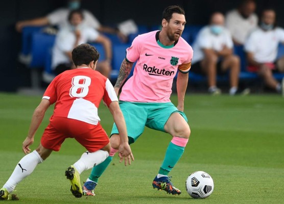 ¡Golazo con la derecha! Messi se luce con doblete en el Barcelona - Girona