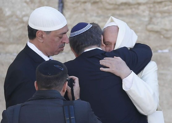 El papa Francisco y el abrazo de las tres religiones en Isarel