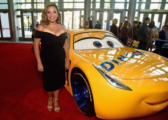 ANAHEIM, CA - JUNE 10: Actor Cristela Alonzo poses at the World Premiere of Disney/Pixar?s ?Cars 3' at the Anaheim Convention Center on June 10, 2017 in Anaheim, California. Alberto E. Rodriguez/Getty Images for Disney/AFP