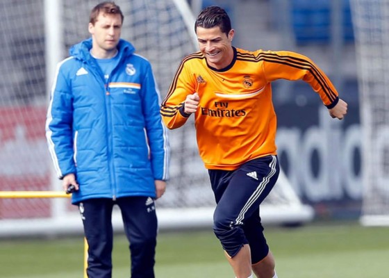 Cristiano Ronaldo se reincorporó a los entrenamientos del Real Madrid