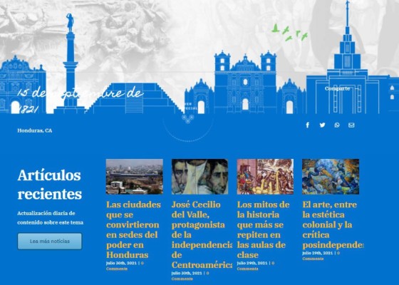 Especial multimedia: Bicentenario de Honduras, 200 años de gloria